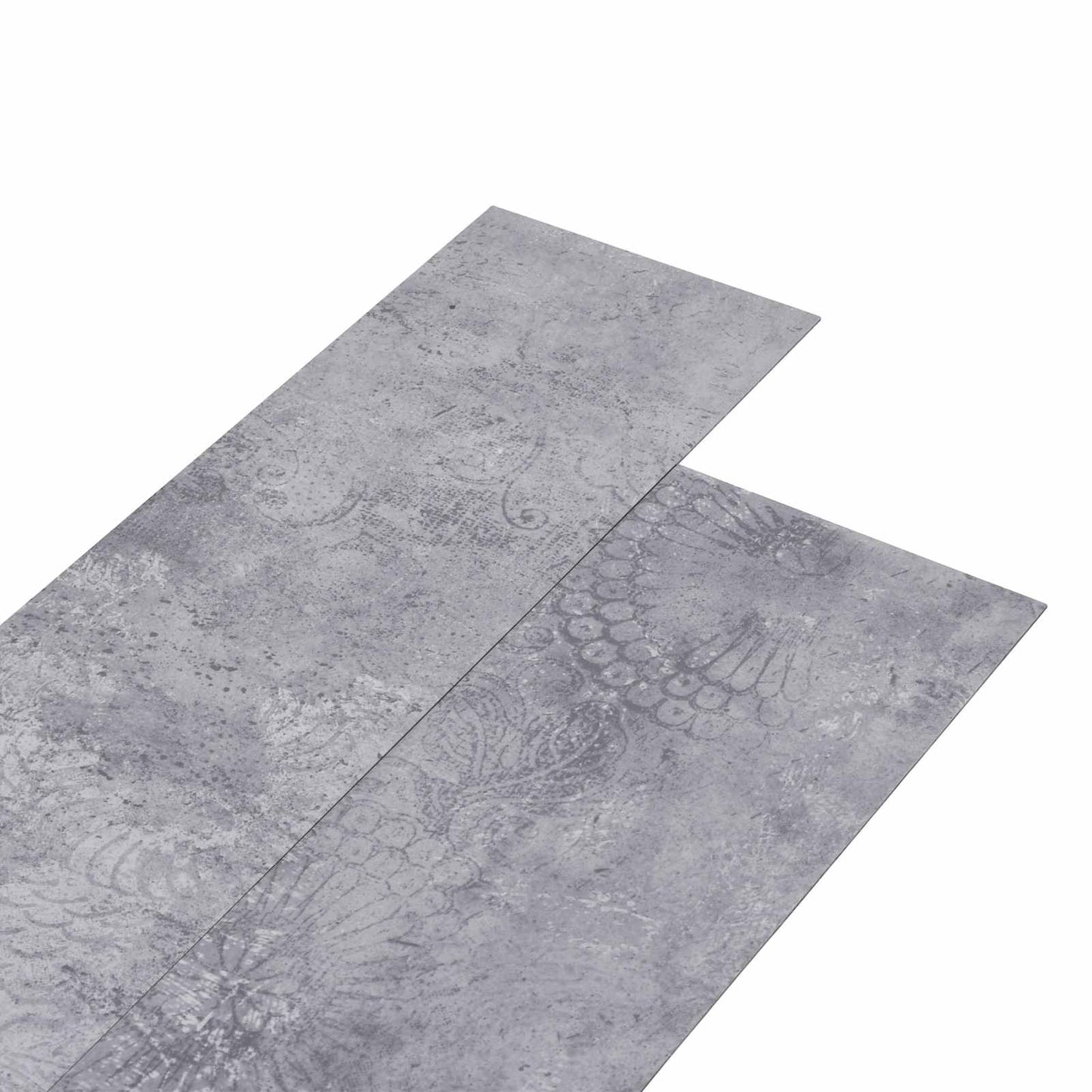 vidaXL Πλάκες Δαπέδου 18 pcs Γκρι 5,26 τ.μ. PVC