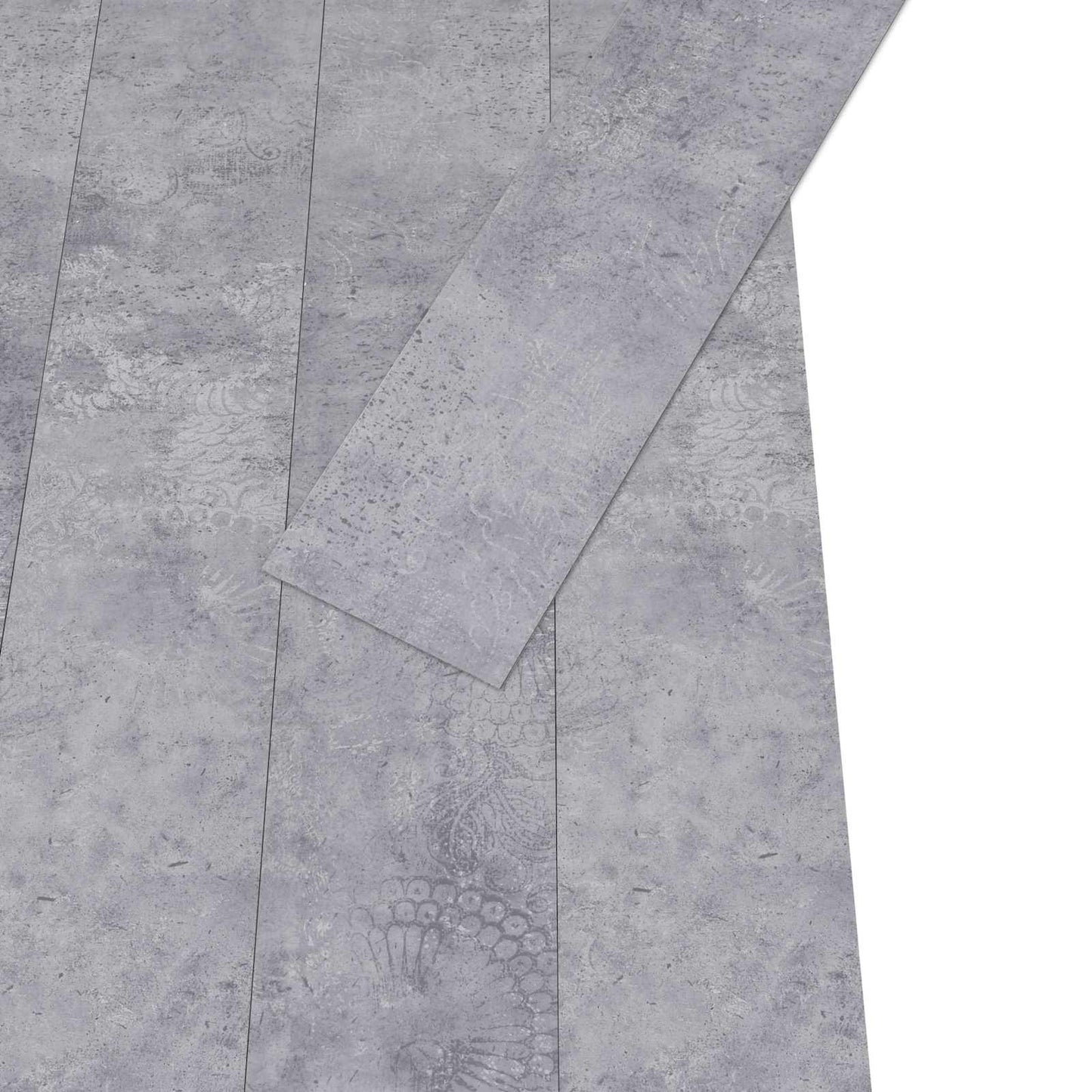 vidaXL Πλάκες Δαπέδου 18 pcs Γκρι 5,26 τ.μ. PVC