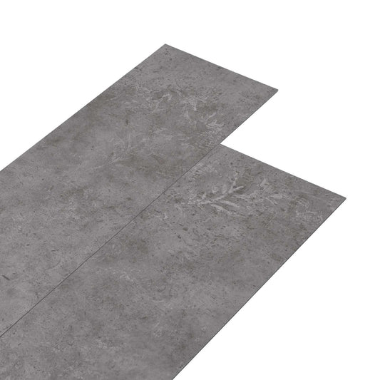 vidaXL Πλάκες Δαπέδου 36 pcs Σκυρόχρωμο Γκρι 5,02 m² PVC