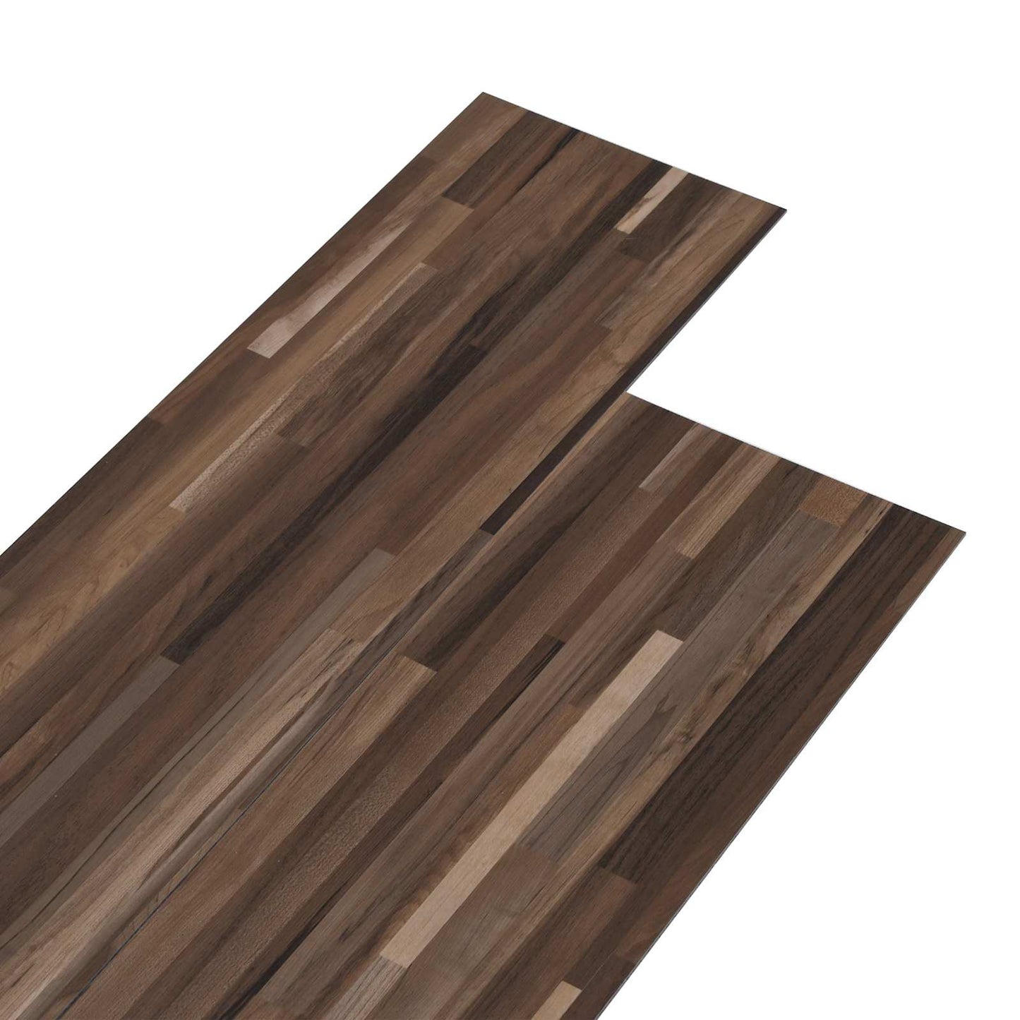 vidaXL Πλάκες Δαπέδου 5,02 m² 36 pcs PVC Καφέ Ριγέ