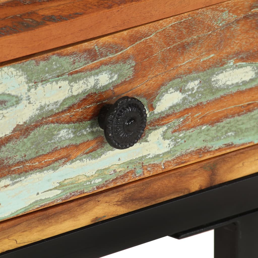 vidaXL Τραπεζάκι Βοηθητικό Σχήμα «U» 45x30x61 εκ. Μασίφ Ανακυκλ. Ξύλο