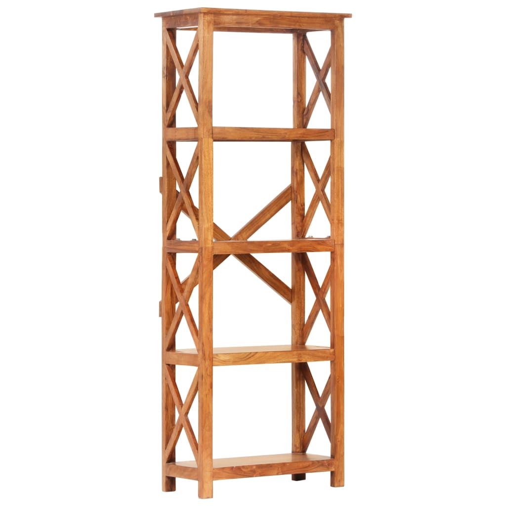 vidaXL Βιβλιοθήκη 60x30x160 εκ. Μασίφ Ξύλο Ακακίας με Μελί Φινίρισμα