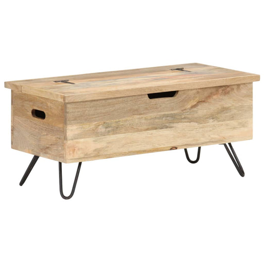 vidaXL Μπαούλο 90 x 40 x 45 εκ. από Μασίφ Ξύλο Μάνγκο