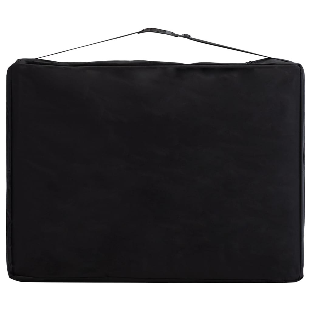 vidaXL Κρεβάτι Μασάζ Πτυσσόμενο 3 Θέσεων Ροζ Ξύλινο