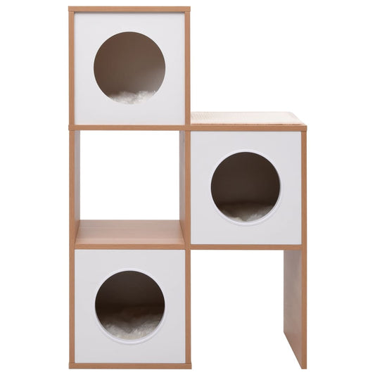 vidaXL Γατόσπιτο Πολυκατοικία 100 εκ. με Στύλους Ξυσίματος από Σιζάλ