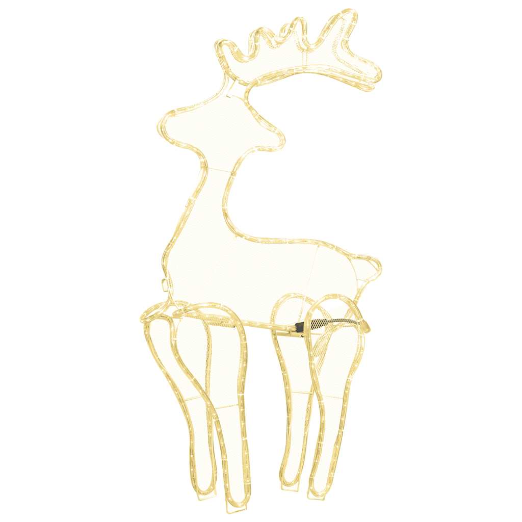 vidaXL Τάρανδος Χριστουγεννιάτικος με Σήτα 60 x 24 x 89 εκ. 306 LED