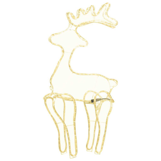 vidaXL Τάρανδος Χριστουγεννιάτικος με Σήτα 60 x 24 x 89 εκ. 306 LED