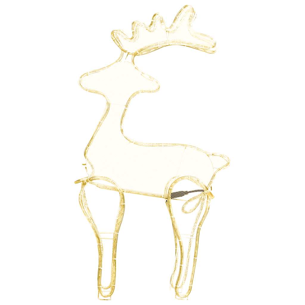 vidaXL Τάρανδος Χριστουγεννιάτικος με Σήτα 60 x 24 x 89 εκ. 306 LED