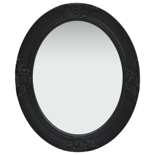 vidaXL Καθρέφτης Τοίχου με Μπαρόκ Στιλ Μαύρος 50 x 60 εκ.