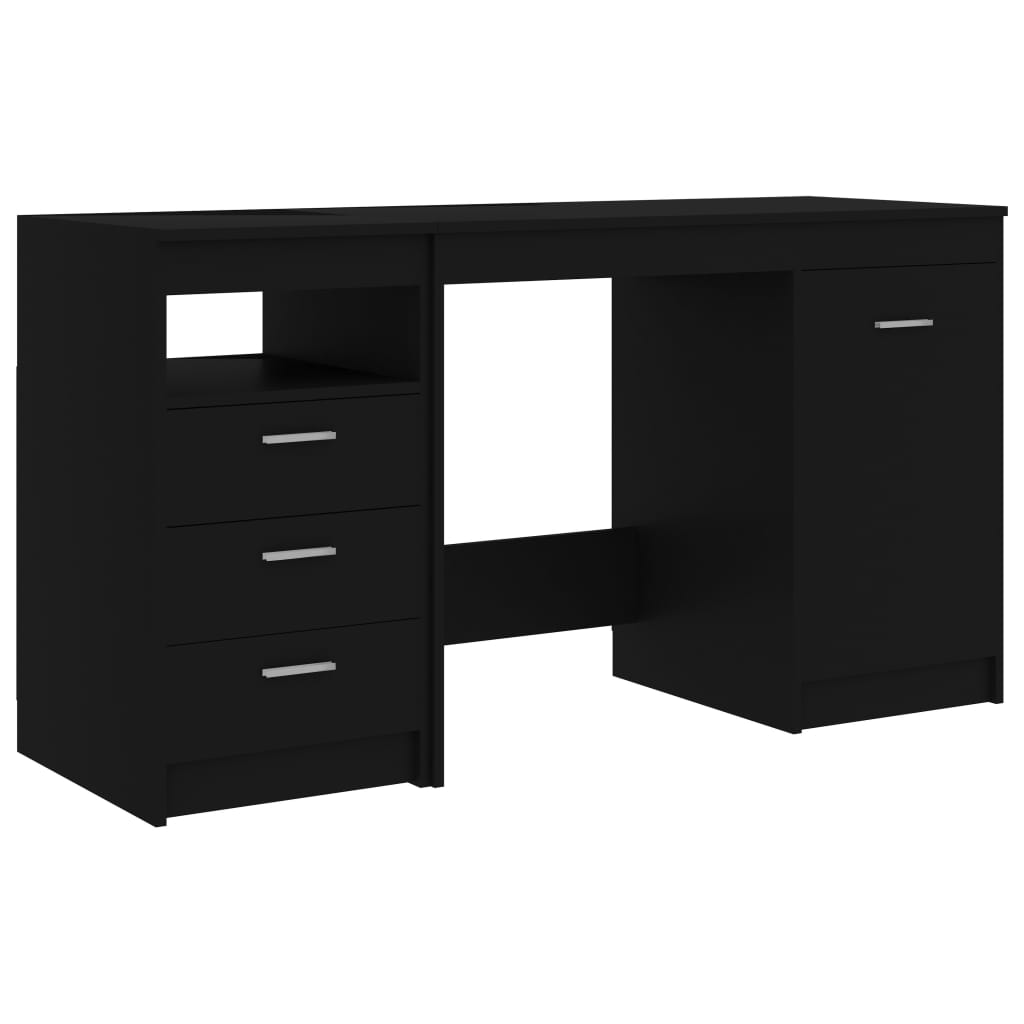 vidaXL Γραφείο Μαύρο 140 x 50 x 76 εκ. από Επεξ. Ξύλο