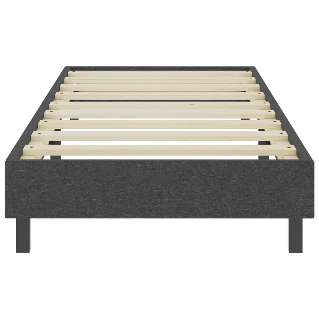 vidaXL Κρεβάτι Boxspring Σκούρο Γκρι 80 x 200 εκ. Υφασμάτινο