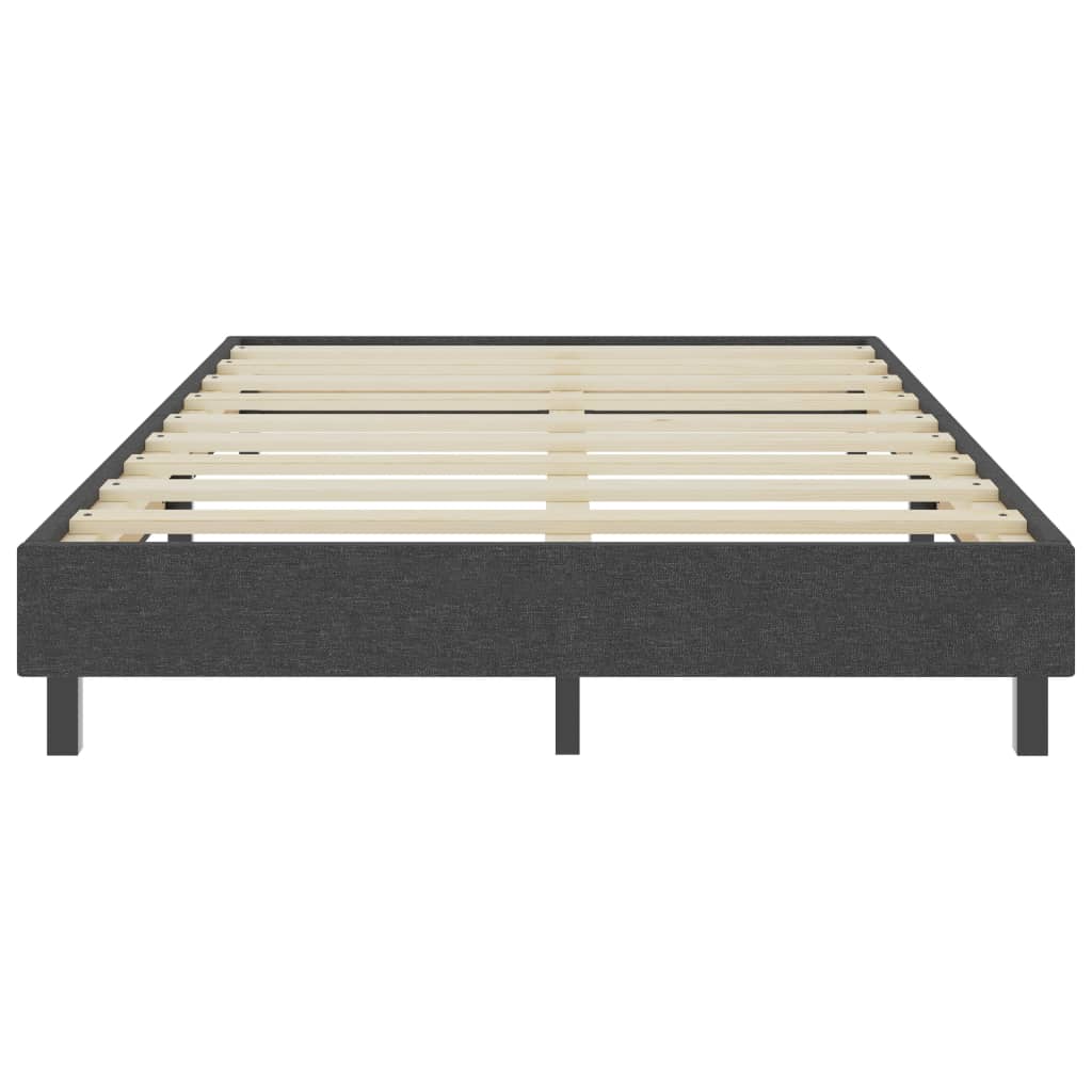 vidaXL Κρεβάτι Boxspring Σκούρο Γκρι 120 x 200 εκ. Υφασμάτινο