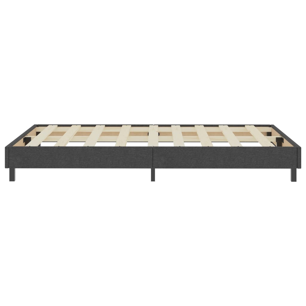 vidaXL Κρεβάτι Boxspring Σκούρο Γκρι 120 x 200 εκ. Υφασμάτινο