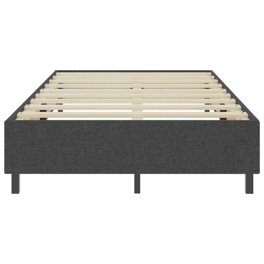 vidaXL Κρεβάτι Boxspring Σκούρο Γκρι 120 x 200 εκ. Υφασμάτινο