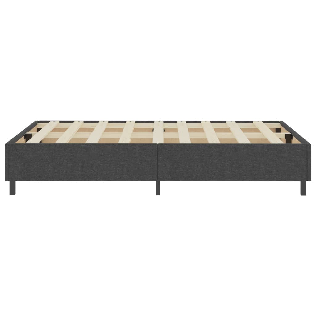 vidaXL Κρεβάτι Boxspring Σκούρο Γκρι 120 x 200 εκ. Υφασμάτινο