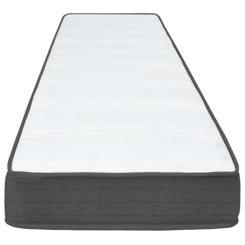 vidaXL Κρεβάτι Boxspring Σκούρο Γκρι 120 x 200 εκ. Υφασμάτινο