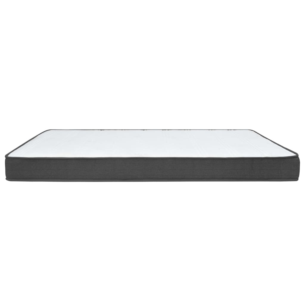 vidaXL Κρεβάτι Boxspring Σκούρο Γκρι 120 x 200 εκ. Υφασμάτινο