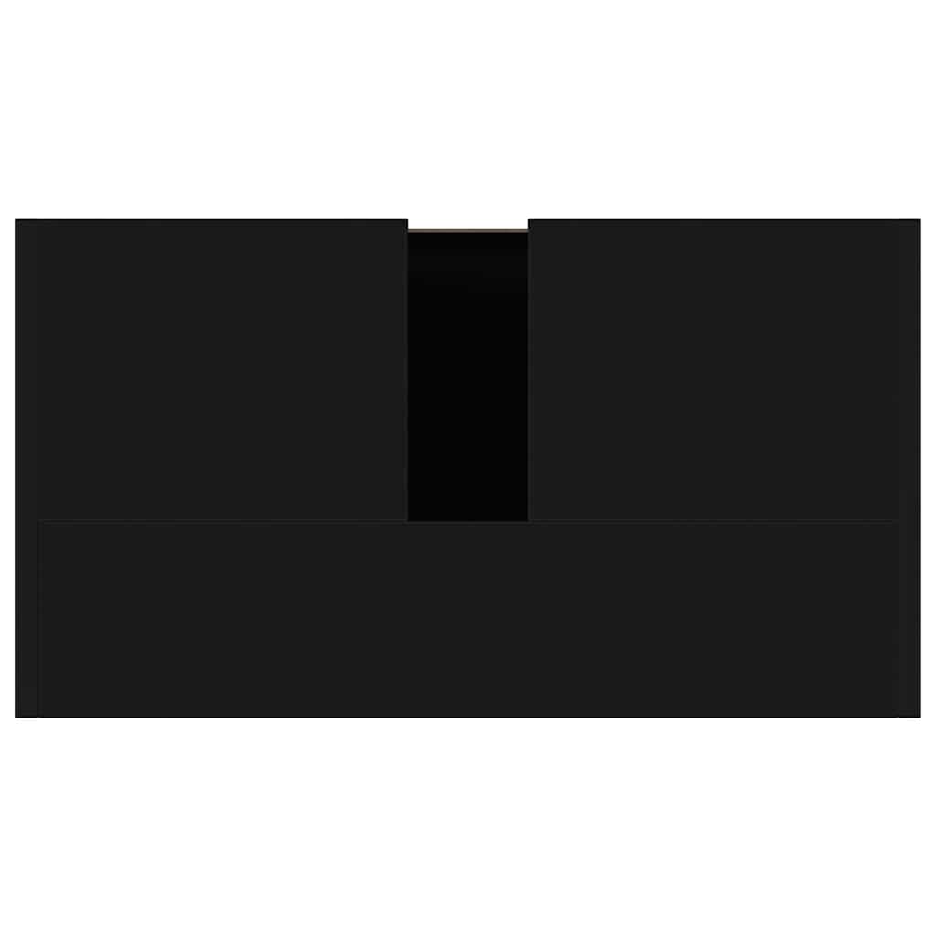 vidaXL Ντουλάπι Νιπτήρα Μαύρο 60 x 33 x 61 εκ. από Επεξ. Ξύλο