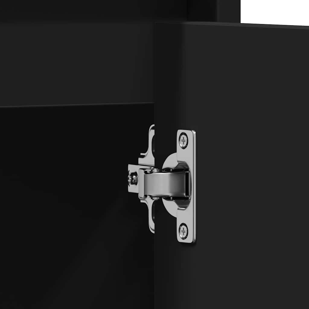 vidaXL Ντουλάπι Νιπτήρα Μαύρο 60 x 33 x 61 εκ. από Επεξ. Ξύλο