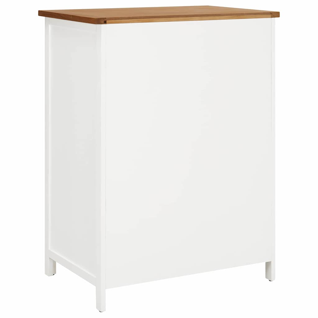 vidaXL Ντουλάπι με Συρτάρια 76 x 52 x 105 εκ. από Μασίφ Ξύλο Δρυός