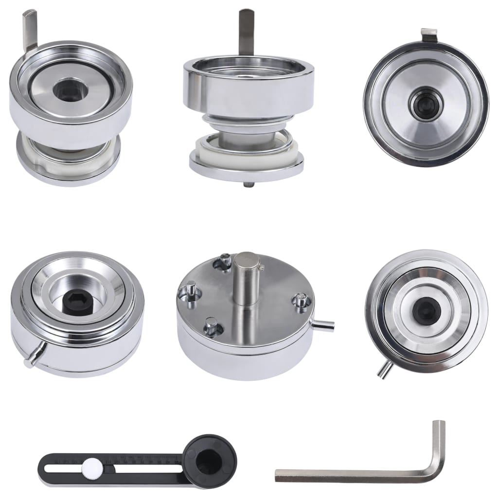 vidaXL Πρέσα για Κονκάρδες με Κοπτικό και Περιστρεφόμενη Βάση 44 χιλ.