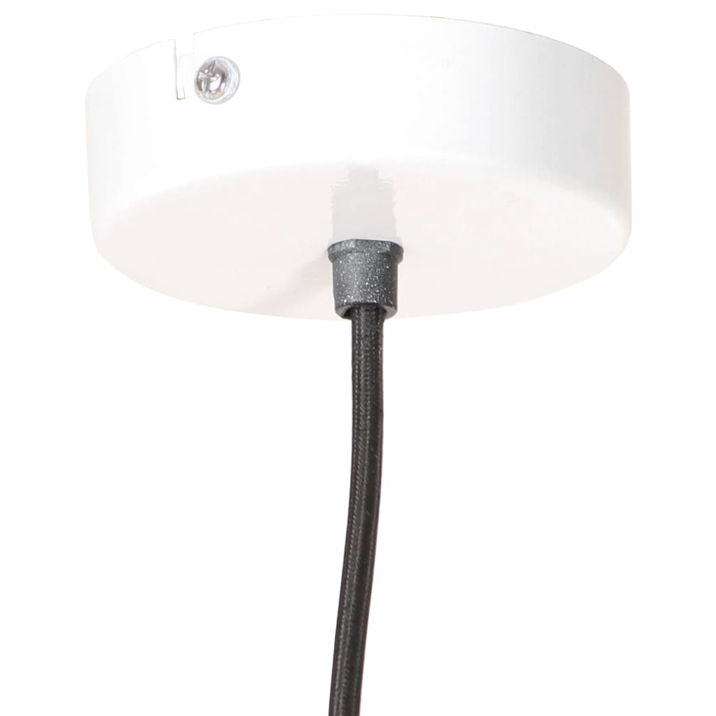 vidaXL Φωτιστικό Κρεμαστό Industrial Στρογγυλό 25 W Λευκό 19 εκ. Ε27