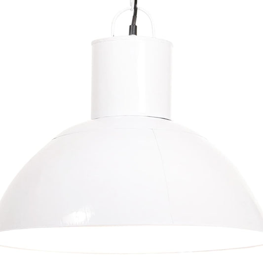 vidaXL Φωτιστικό Κρεμαστό Στρογγυλό 25 W Λευκό 48 εκ. Ε27