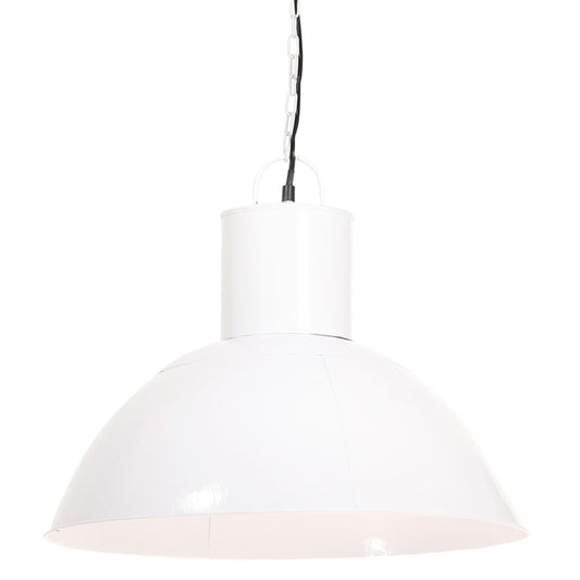 vidaXL Φωτιστικό Κρεμαστό Στρογγυλό 25 W Λευκό 48 εκ. Ε27