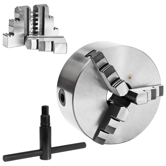 vidaXL Τσοκ Τόρνου 3 Σιαγόνων με Ομόκεντρη Σύσφιξη 160 χιλ. Ατσάλινο