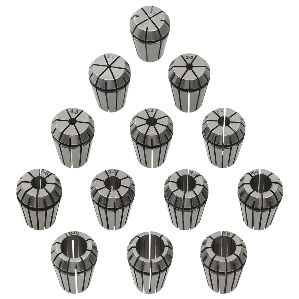 vidaXL Τσιμπίδια Collet Φρέζας Σετ 13 τεμ. ER20