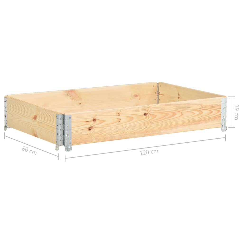 vidaXL Παρτέρι Υπερυψωμένο 80x120 εκ. από Μασίφ Ξύλο Πεύκου