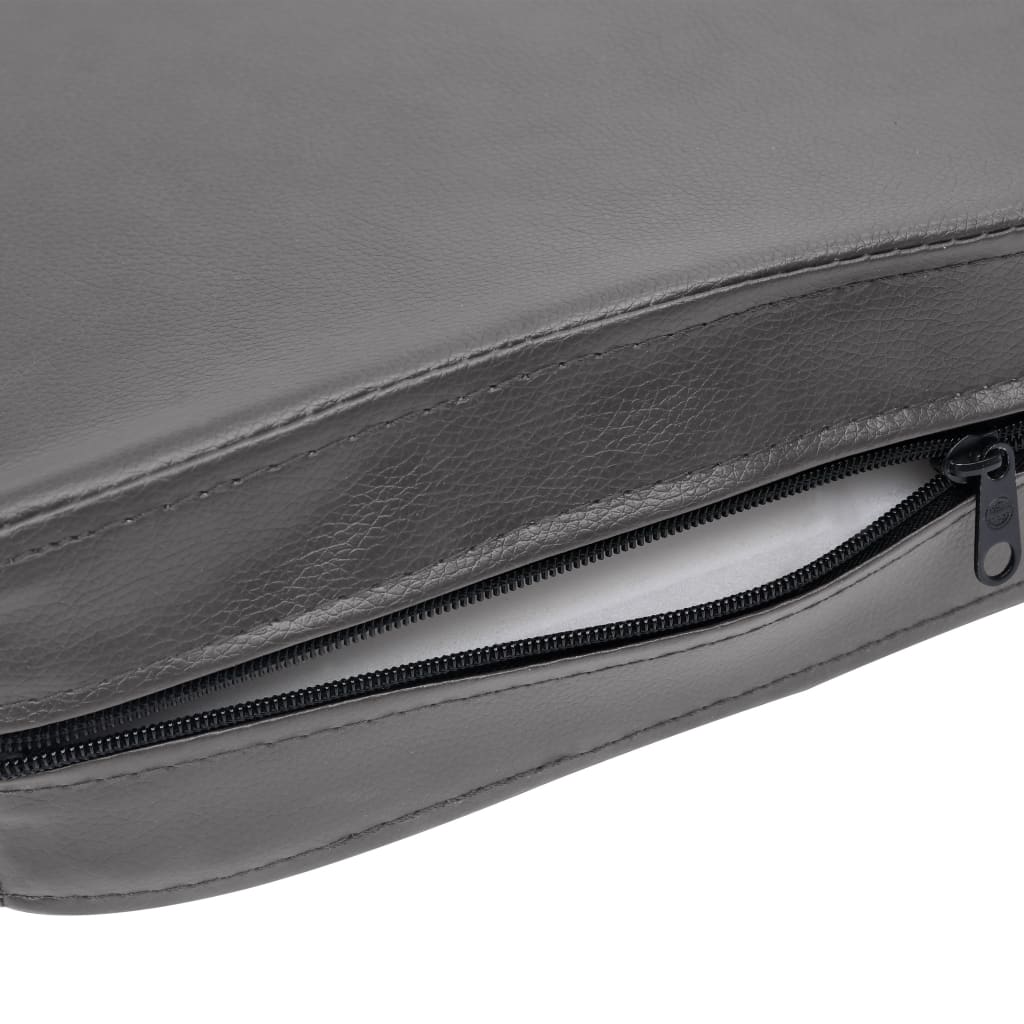 vidaXL Καναπές-Κρεβάτι Σκύλου Γκρι 80x50x40 εκ. από Συνθετικό Δέρμα