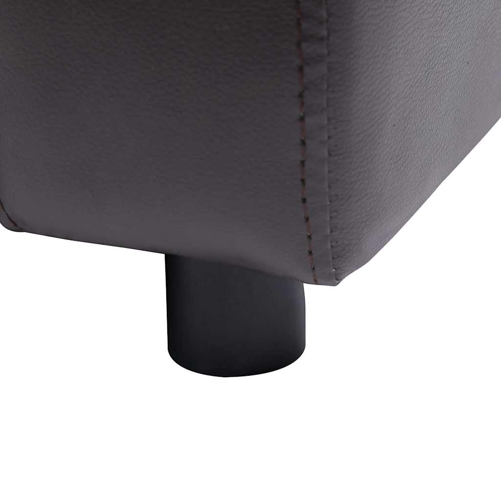 vidaXL Καναπές-Κρεβάτι Σκύλου Καφέ 80x50x40 εκ. από Συνθετικό Δέρμα