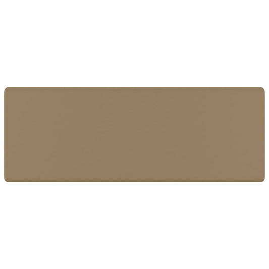 vidaXL Νιπτήρας με Υπερχείλιση Τετράγωνος Κρεμ Ματ 41x41 εκ. Κεραμικός