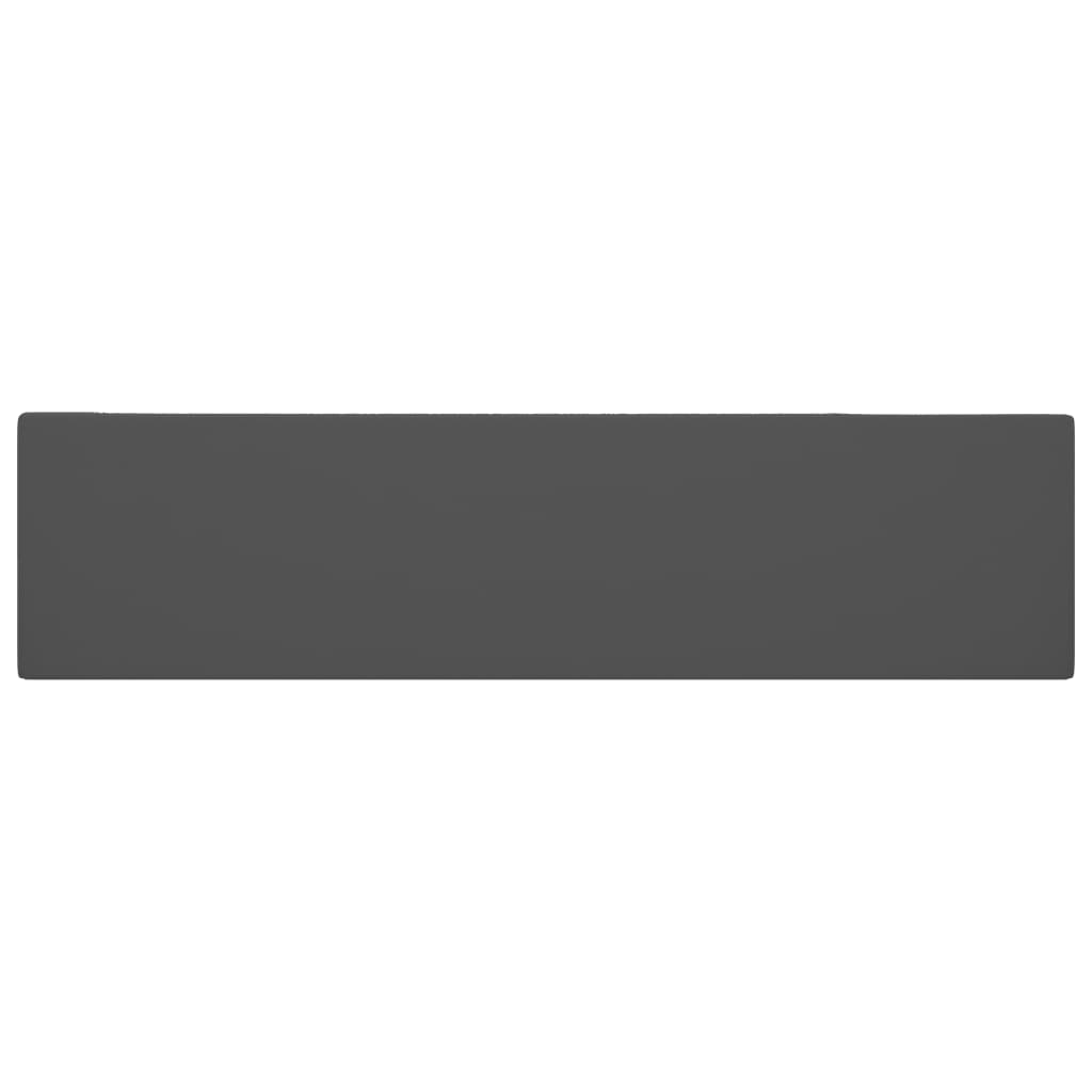 vidaXL Νιπτήρας Μπάνιου με Υπερχείλιση Σκούρο Γκρι Κεραμικός