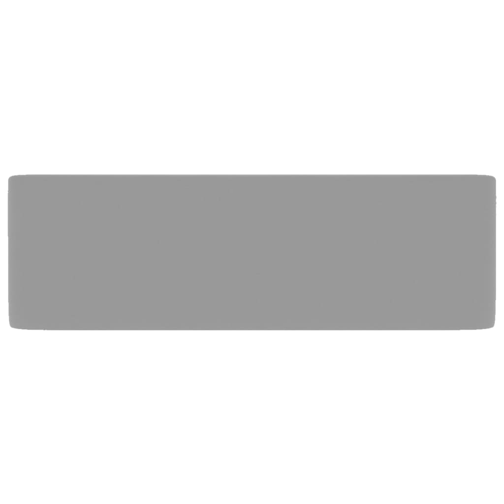 vidaXL Νιπτήρας Πολυτελής Ανοιχτό Γκρι Ματ 41x30x12 εκ. Κεραμικός