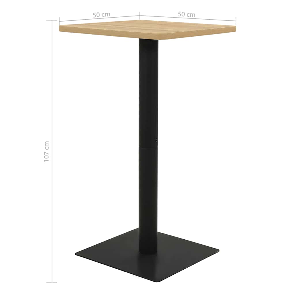 vidaXL Τραπέζι Bistro Χρώμα Δρυός 50 x 50 x 107 εκ.