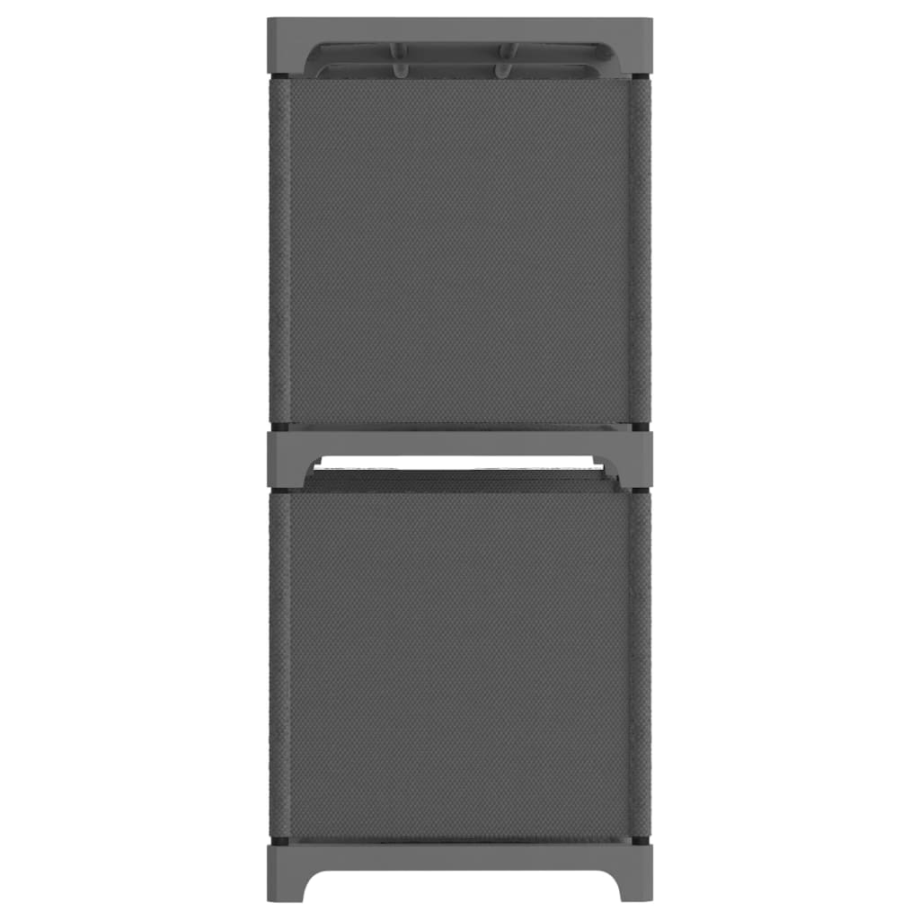 vidaXL Ραφιέρα με 6 Κύβους Γκρι 103 x 30 x 72,5 εκ. Υφασμάτινη