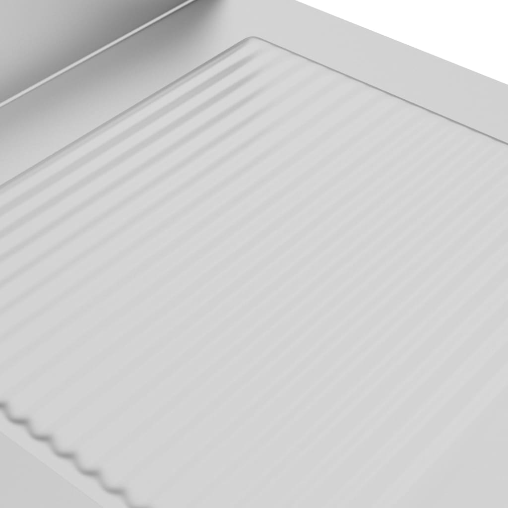 vidaXL Ερμάριο με Επιφάνεια Αποστράγγισης από Ανοξείδωτο Ατσάλι