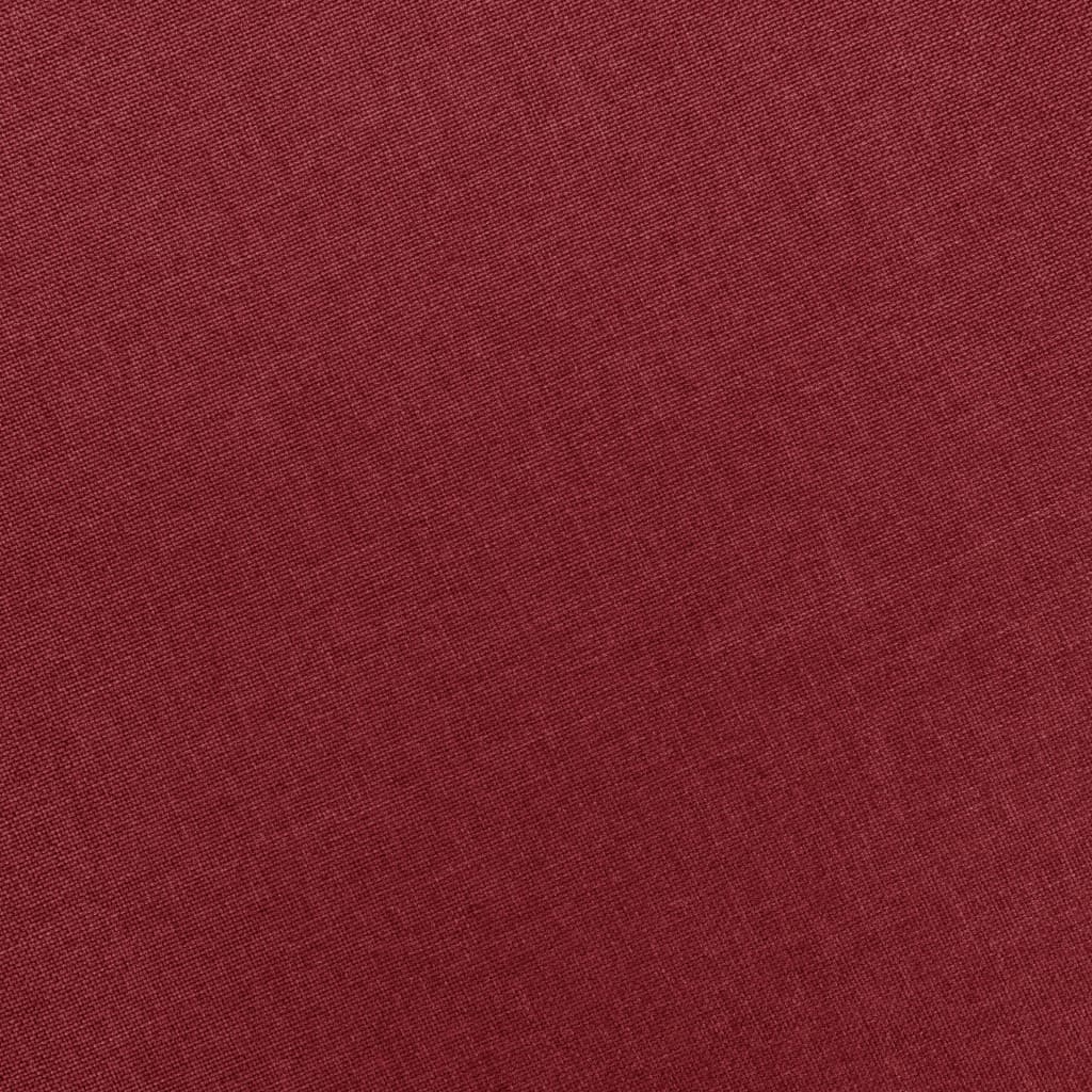 vidaXL Μπερζέρα Μπορντό Υφασμάτινη με Υποπόδιο