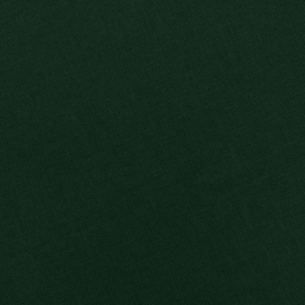 vidaXL Μπερζέρα Σκούρο Πράσινο Υφασμάτινη με Υποπόδιο