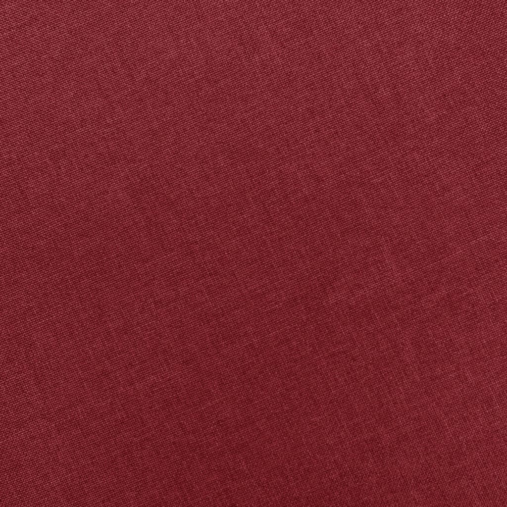 vidaXL Πολυθρόνα Μασάζ Μπορντό Υφασμάτινη με Υποπόδιο