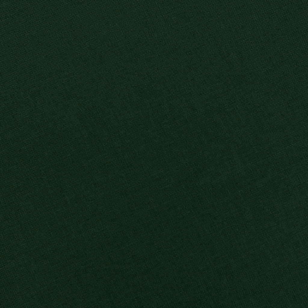 vidaXL Πολυθρόνα Μασάζ Σκούρο Πράσινο Υφασμάτινη με Υποπόδιο