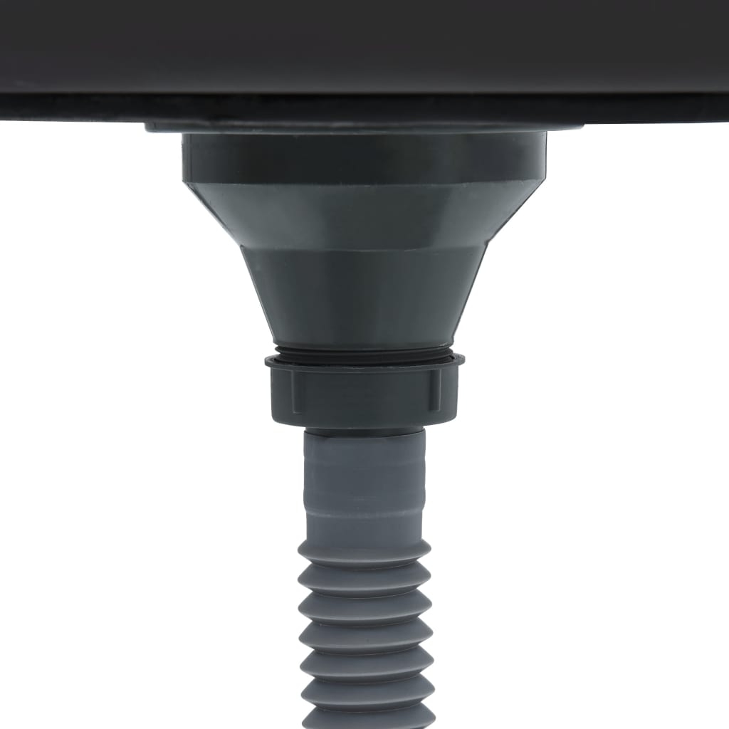 vidaXL Νεροχύτης + Ποδιά Σετ Ασημί 800x600x155 χιλ. Ανοξείδωτο Ατσάλι