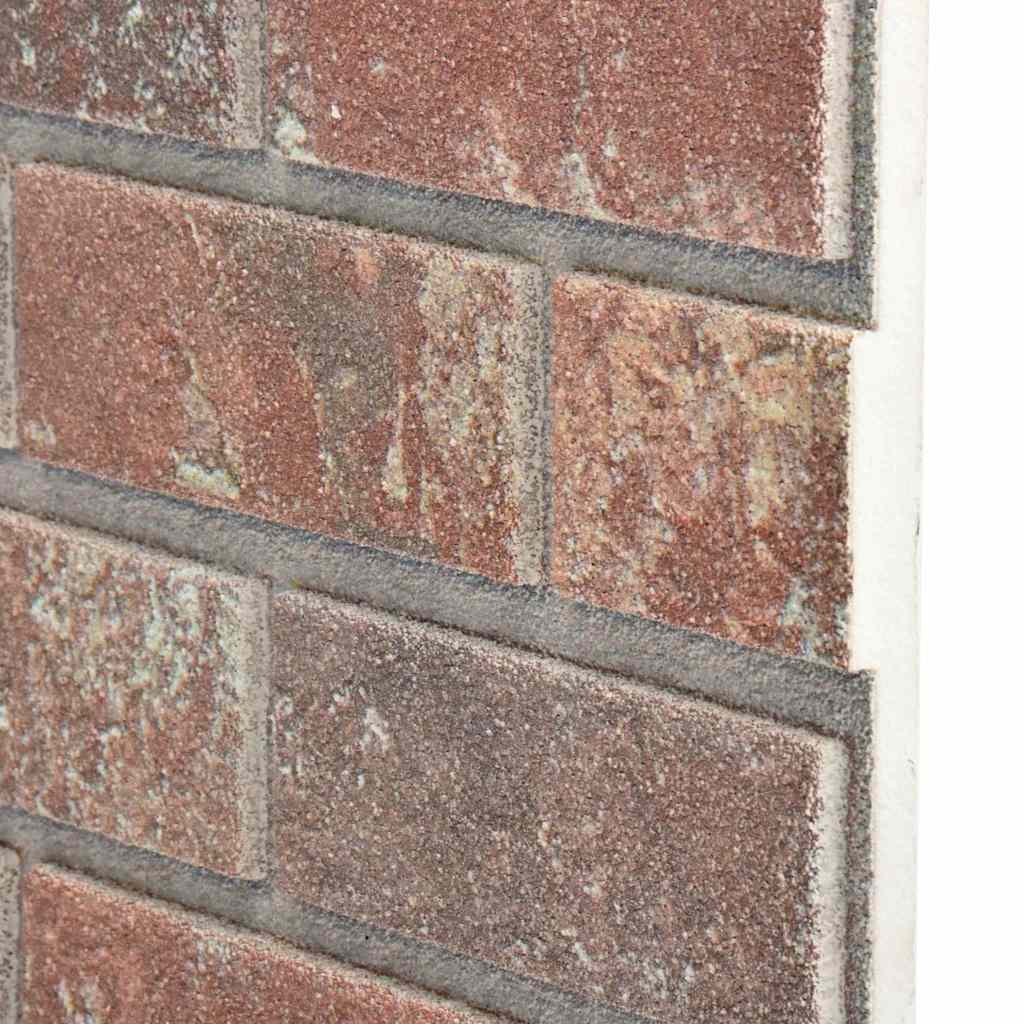 vidaXL Πάνελ Τοίχου 3D 10 τεμ. Σχέδιο Τούβλα Σκούρο Καφέ/Γκρι EPS