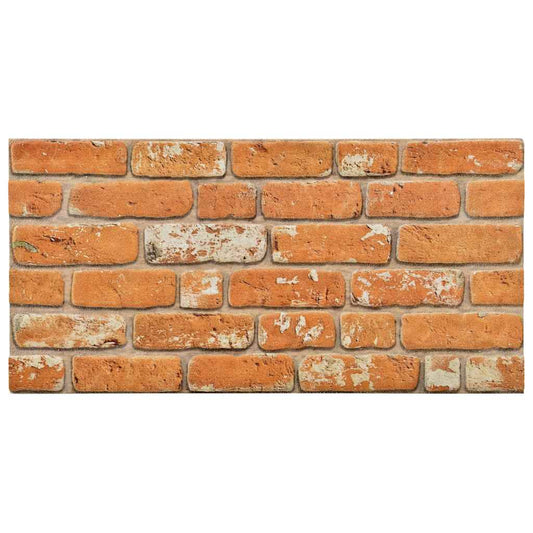 vidaXL Πάνελ Τοίχου 3D 10 τεμ. Σχέδιο Τούβλα Ανοιχτό Καφέ EPS