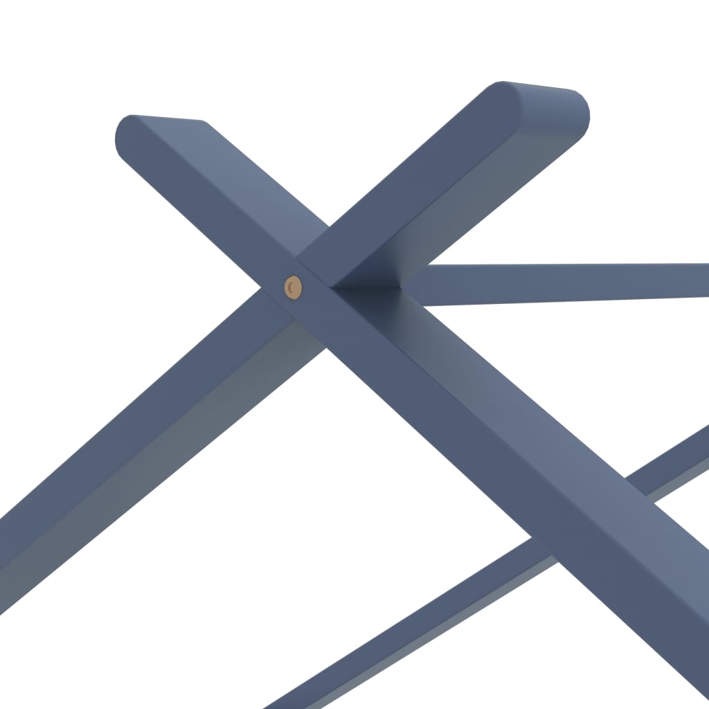 vidaXL Πλαίσιο Κρεβατιού Παιδικό Γκρι 90x200 εκ. από Μασίφ Ξύλο Πεύκου