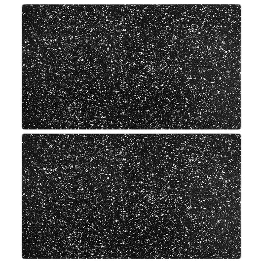vidaXL Επιφάνεια Κοπής 2 τεμ. Σχέδιο Γρανίτη από Ψημένο Γυαλί