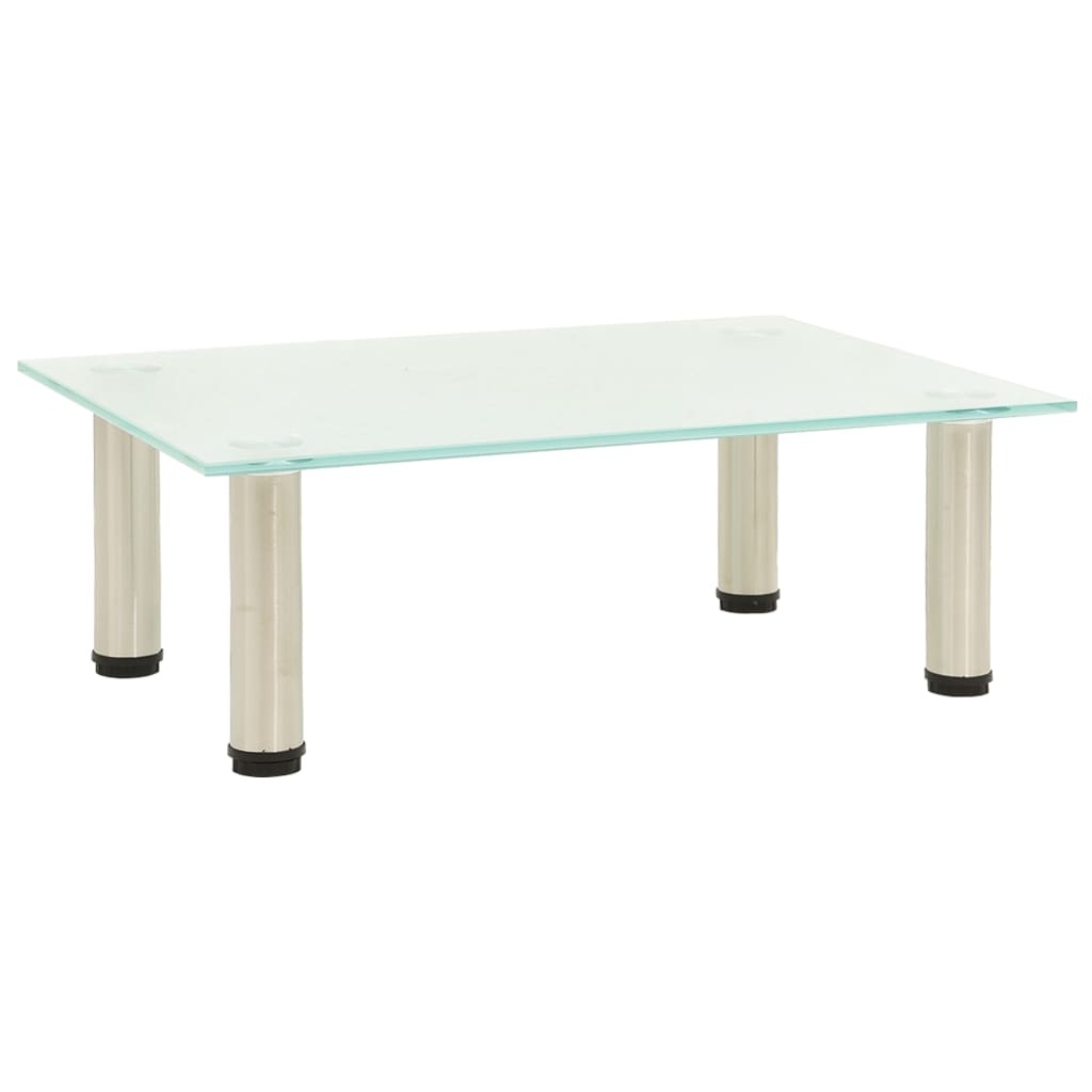 vidaXL Βάση Τηλεόρασης Αμμοβολισμένη 40 x 35 x 17 εκ. από Ψημένο Γυαλί