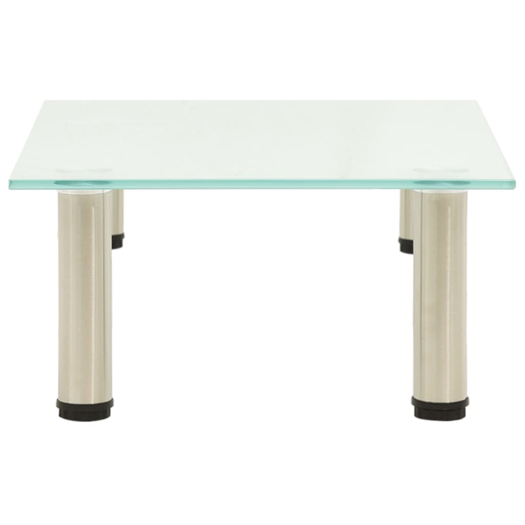 vidaXL Βάση Τηλεόρασης Αμμοβολισμένη 40 x 35 x 17 εκ. από Ψημένο Γυαλί